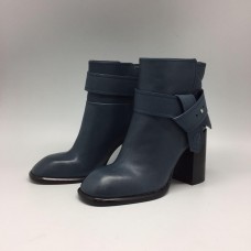 Женские осенние кожаные сапоги Louis Vuitton Blue