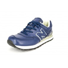 Мужские кожаные кроссовки New Balance 574 Blue