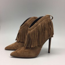 Женские ботильоны Saint Lauren Beige