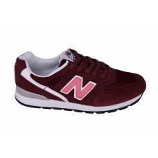 Женские замшевые кроссовки New Balance 996 Bordo