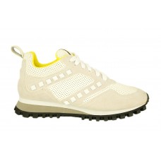 Женские кожаные летние кроссовки Valentino Garavani Rockstud белые с шипами