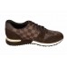 Эксклюзивная брендовая модель Мужские брендовые осенние кроссовки Louis Vuitton Run Away Sneakers Broun