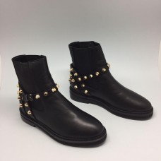 Женские кожаные сапоги Balenciaga черные
