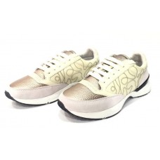 Женские зимние кроссовки Brunello Cucinelli Grey/Gold с Мехом