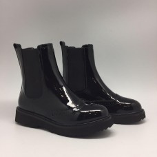 Женские сапоги Prada Black High ЛАК