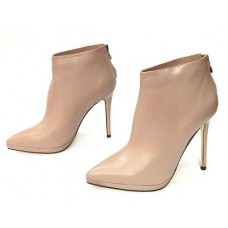 Женские кожаные осенние ботильоны Gianvito Rossi бежевые