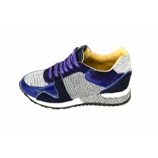 Женские брендовые кроссовки Louis Vuitton Run Away Sneakers Women BlueWhite