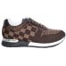 Эксклюзивная брендовая модель Мужские брендовые кроссовки Louis Vuitton Run Away Sneakers Broun