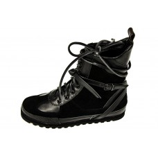 Женские осенние брендовые ботинки Louis Vuitton Millenium Black