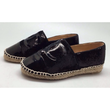 Женские брендовые черные эспадрильи Chanel Cruise Black