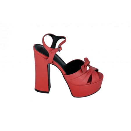 Эксклюзивная брендовая модель Женские босоножки Saint Laurent Red