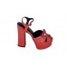 Эксклюзивная брендовая модель Женские босоножки Saint Laurent Red