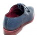 Эксклюзивная брендовая модель Туфли Santoni Blue (Ящерица)
