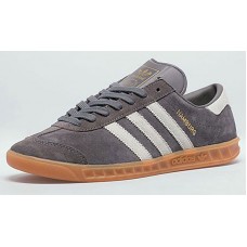 Мужские замшевые кеды Adidas Hamburg Grey