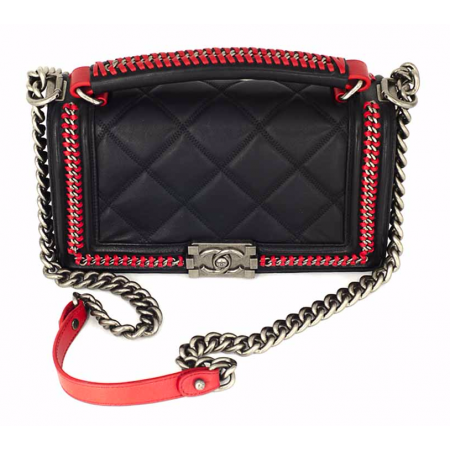 Эксклюзивная брендовая модель Женская сумка Chanel Medium BlackRed