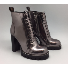 Женские осенние кожаные ботильоны Louis Vuitton Star Trial на платформе