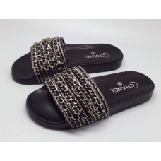 Женские брендовые шлепанцы Chanel Cruise