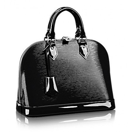 Эксклюзивная брендовая модель Женская кожаная брендовая черная сумка Louis Vuitton Alma Black