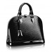 Эксклюзивная брендовая модель Женская кожаная брендовая черная сумка Louis Vuitton Alma Black