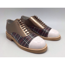 Женские брендовые осенние ботинки Chanel Cruise Gold