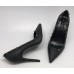 Эксклюзивная брендовая модель Женские летние кожаные туфли Valentino Garavani Rockstud черные с отделкой