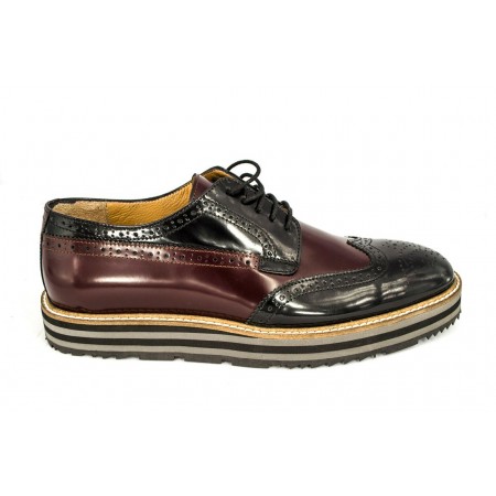 Эксклюзивная брендовая модель Осенние ботинки Prada Black/Brown